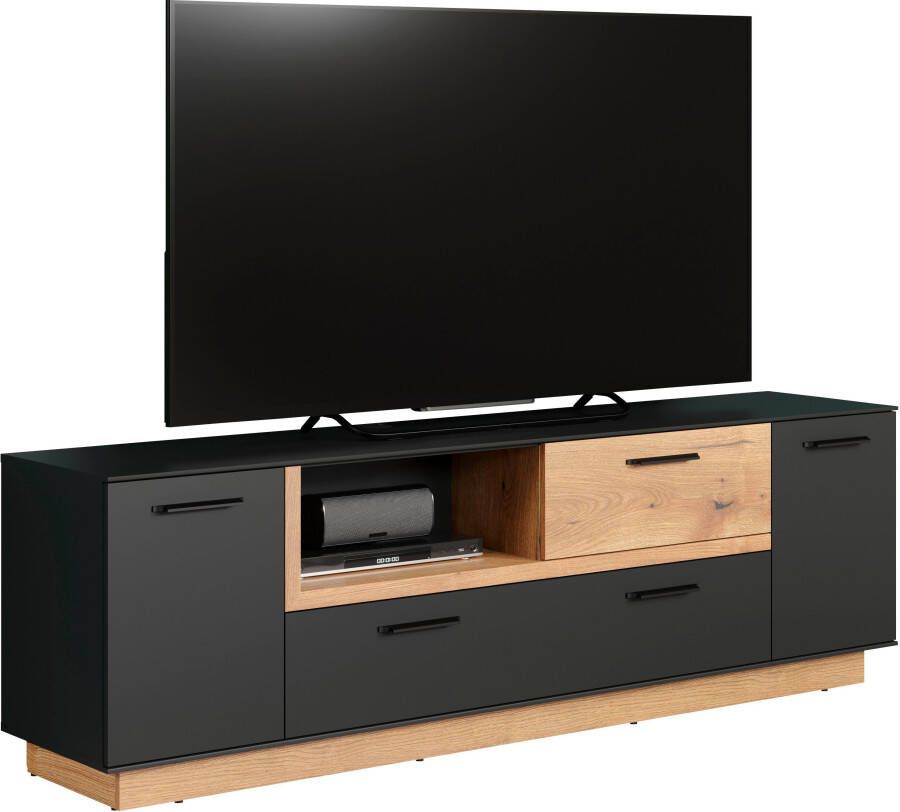 INOSIGN Tv-meubel Premont ca. 187 cm breed tweekleurige tv-kast modern eiken staand (1 stuk) - Foto 2