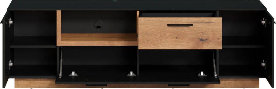INOSIGN Tv-meubel Premont ca. 187 cm breed tweekleurige tv-kast modern eiken staand (1 stuk) - Foto 15
