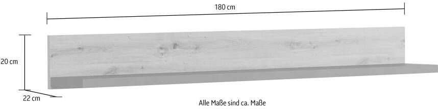 Home affaire Wandrek Ambres mat echt-hout-look breedte 180 cm draairichting links of rechts (1 stuk) - Foto 6