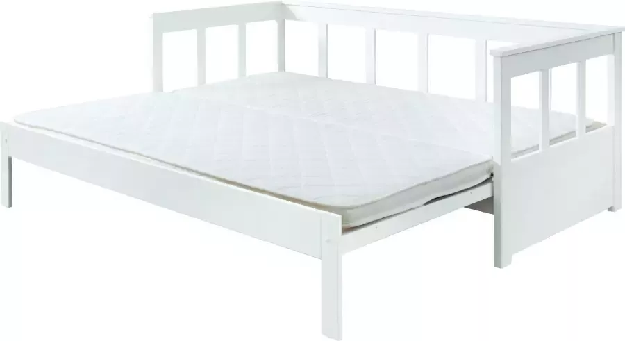 Vipack Bed Pino Hoogslaper met spijlen LF 90x200 cm uittrekbaar tot 180x200 cm - Foto 4