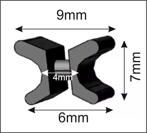 Vision S Paneelgordijn ROSANA set van 6 Bamboe-look digitaal bedrukt (6 stuks) - Foto 2