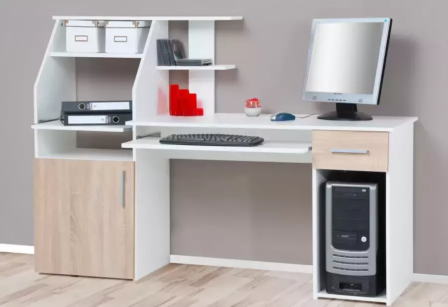 VOGL Möbelfabrik Bureau Don met uittrekplank voor het toetsenbord made in germany - Foto 7