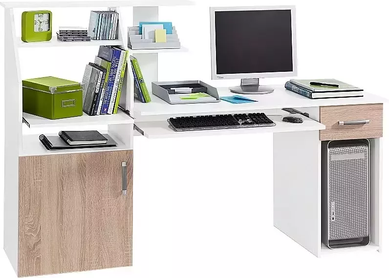 VOGL Möbelfabrik Bureau Don met uittrekplank voor het toetsenbord made in germany - Foto 10