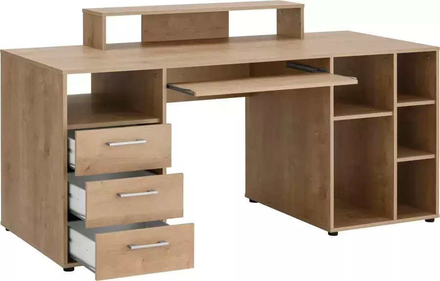VOGL Möbelfabrik Bureau Timra Toetsenbordlade opzetstuk & torenvak breedte 160 cm Made in Germany - Foto 6