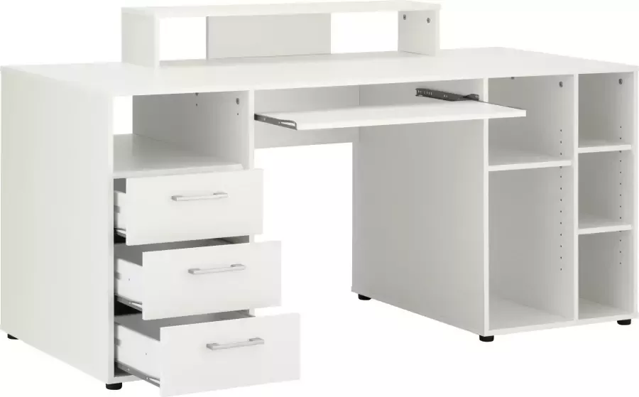 VOGL Möbelfabrik Bureau Timra Toetsenbordlade opzetstuk & torenvak breedte 160 cm Made in Germany - Foto 7
