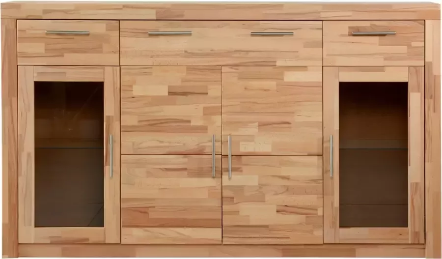 VOGL Möbelfabrik Highboard Toronto opt. glazen deuren gedeeltelijk massief frame-look made in germany - Foto 7