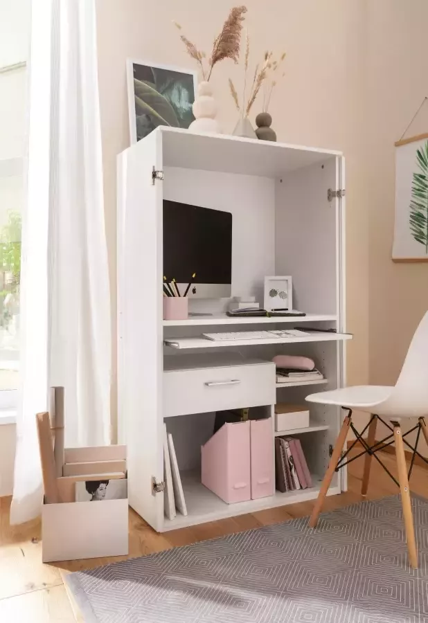 VOGL Möbelfabrik Pc-kast Nick Secretaire afmetingen 80 x 50 x 138 cm Made in Germany - Foto 6