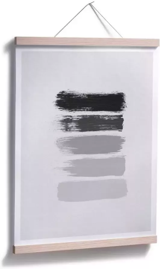 Wall-Art Poster 50 Shades of Grey zwart grijs Poster artprint wandposter (1 stuk)