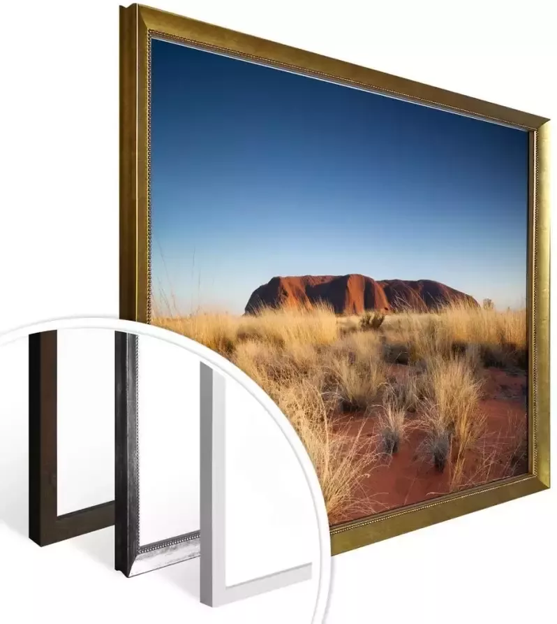 Wall-Art Poster Ayers Rock Zonsondergang (1 stuk)