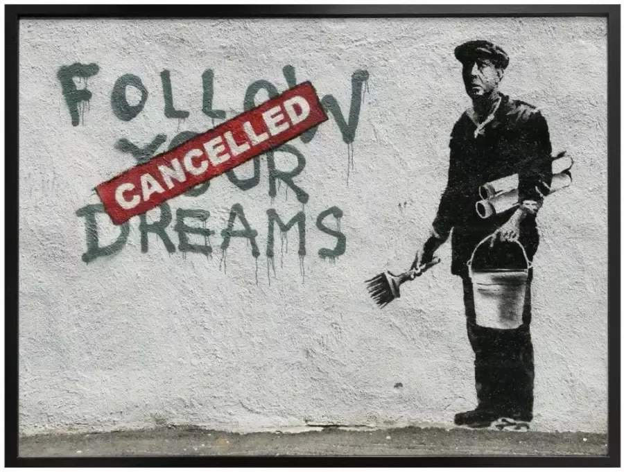 Wall-Art Poster Graffiti afbeelding Follow your dreams (1 stuk) - Foto 4
