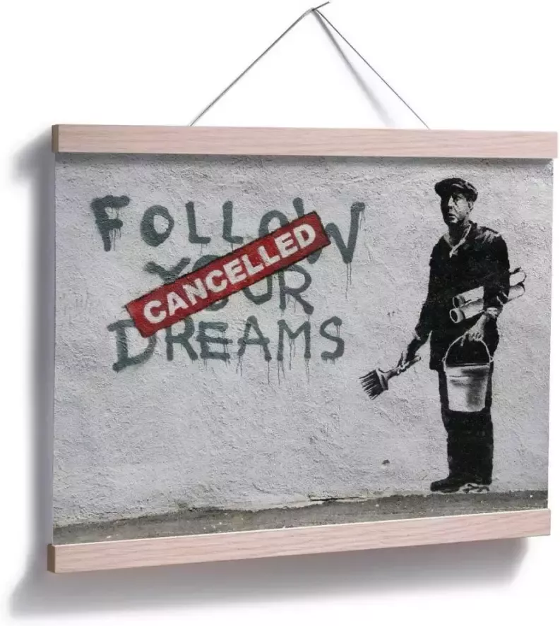Wall-Art Poster Graffiti afbeelding Follow your dreams (1 stuk) - Foto 3