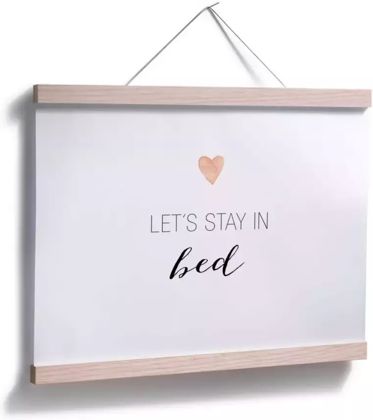 Wall-Art Poster Let's stay in bed Poster zonder lijst (1 stuk) - Foto 2