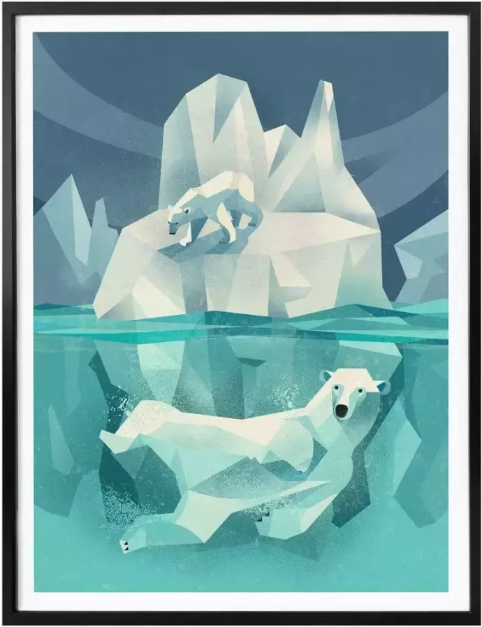 Wall-Art Poster Polair Bear Poster zonder lijst (1 stuk) - Foto 1