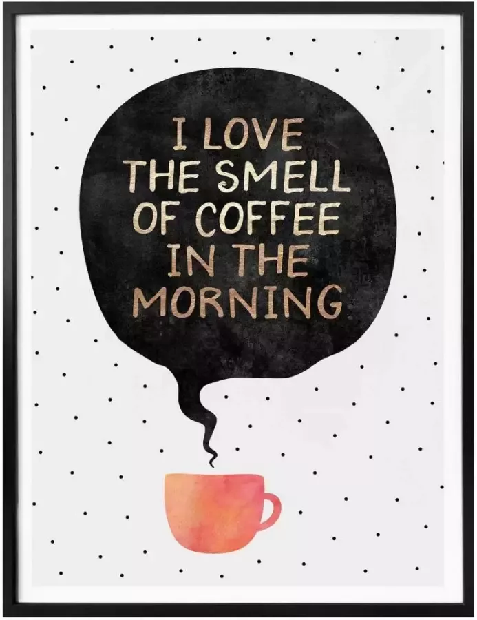 Wall-Art Poster Smell of coffee Poster zonder lijst (1 stuk) - Foto 4