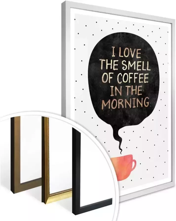 Wall-Art Poster Smell of coffee Poster zonder lijst (1 stuk) - Foto 3