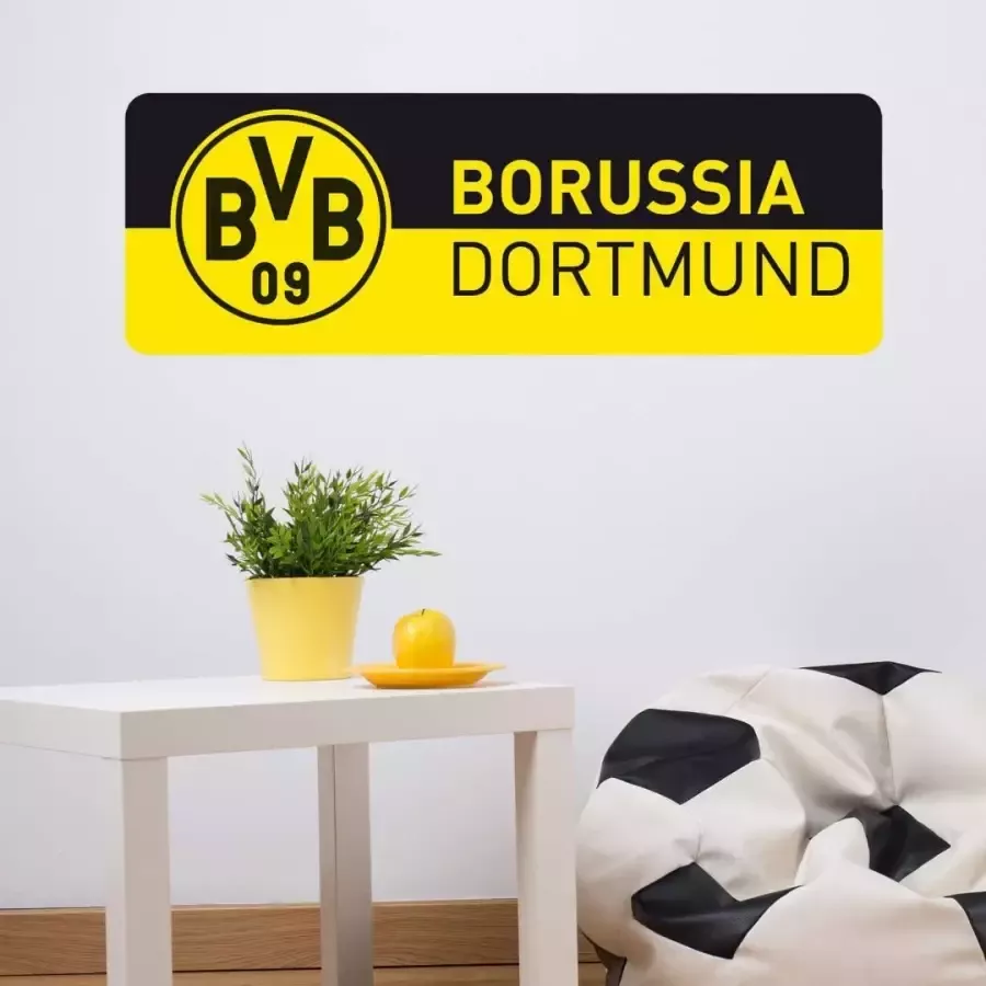 Wall-Art Wandfolie Borussia Dortmund Opschrift banner (1 stuk) - Foto 1