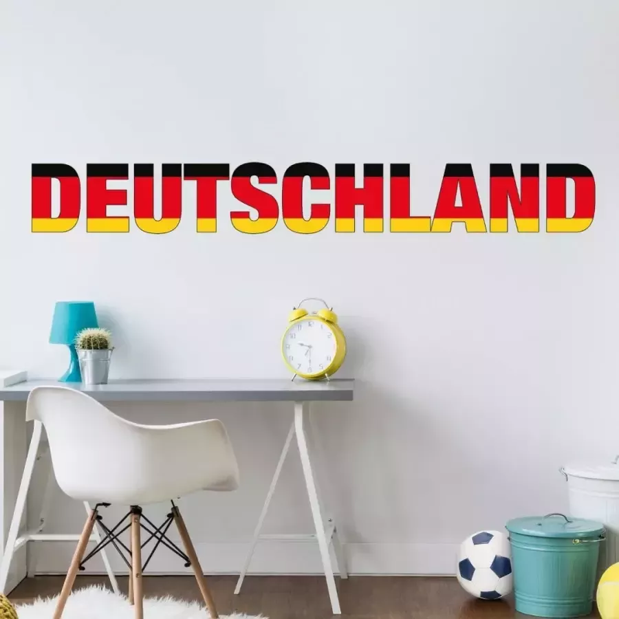 Wall-Art Wandfolie Duitsland opschrift zelfklevend verwijderbaar (1 stuk) - Foto 1