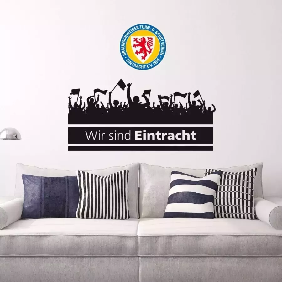 Wall-Art Wandfolie Eintracht Brunswijk fans logo (1 stuk)