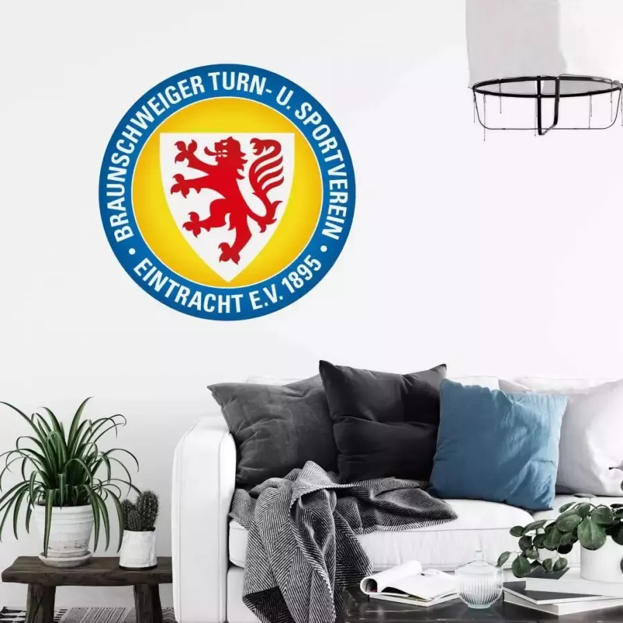 Wall-Art Wandfolie Eintracht Brunswijk logo zelfklevend verwijderbaar (1 stuk)