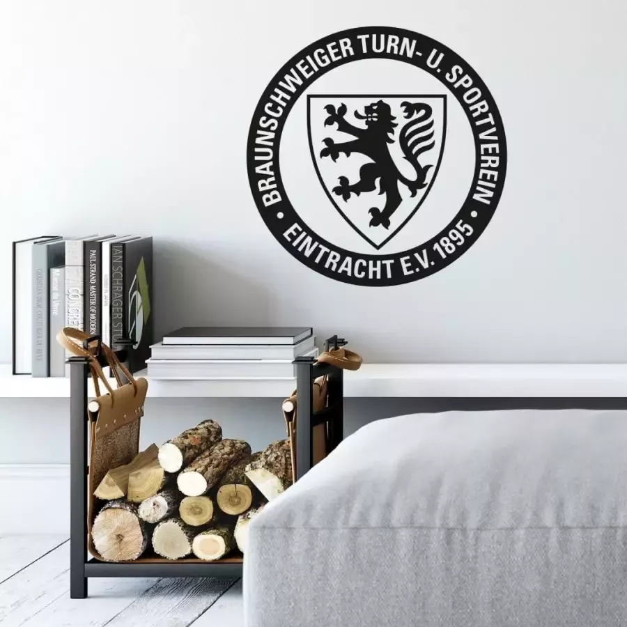 Wall-Art Wandfolie Eintracht Brunswijk logo zelfklevend verwijderbaar (1 stuk)