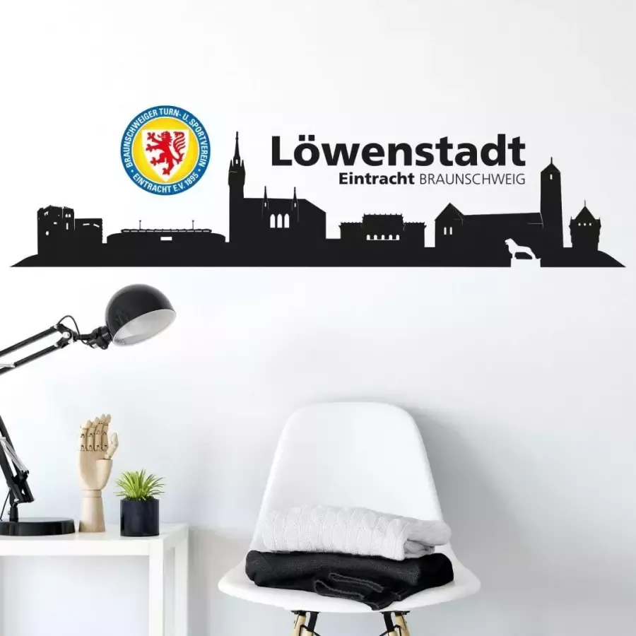 Wall-Art Wandfolie Eintracht Brunswijk skyline (1 stuk)