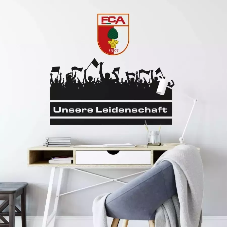 Wall-Art Wandfolie FC Augsburg hartstocht fans (1 stuk)