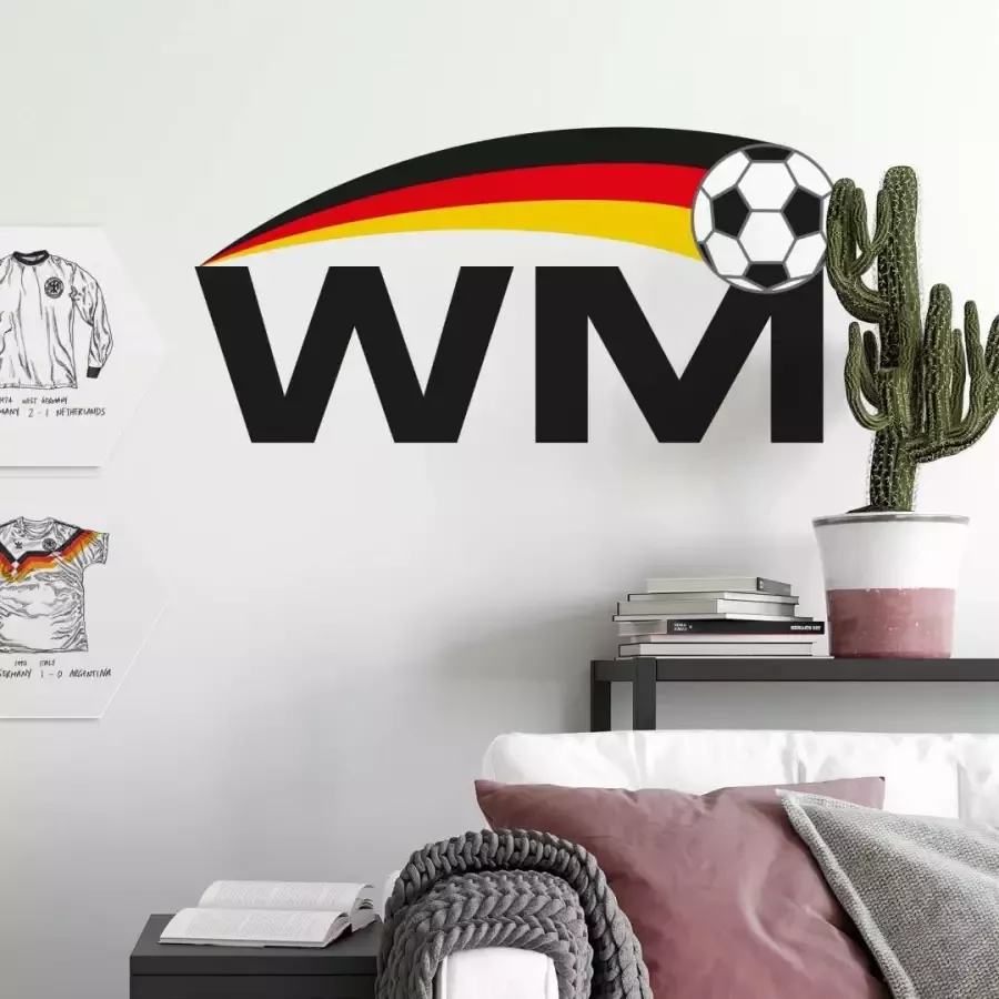 Wall-Art Wandfolie Muursticker wereldkampioenschap voetbal (1 stuk) - Foto 1