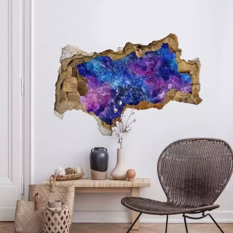 Wall-Art Wandfolie Nebula sticker 3D heelal sterren (1 stuk) - Foto 2