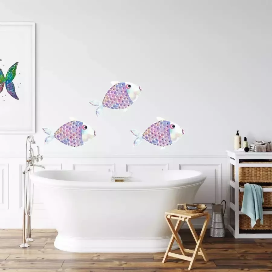 Wall-Art Wandfolie Sprookjesachtig de kleine vis (1 stuk) - Foto 1