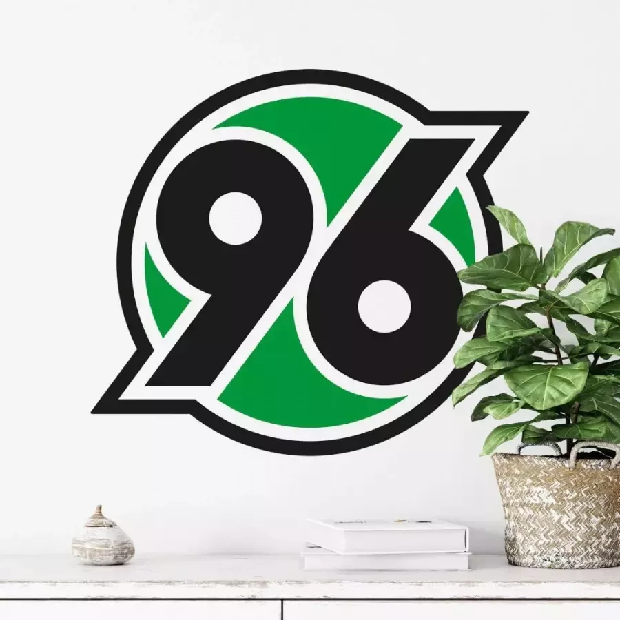 Wall-Art Wandfolie Voetbal Hannover 96 logo zelfklevend verwijderbaar (1 stuk)