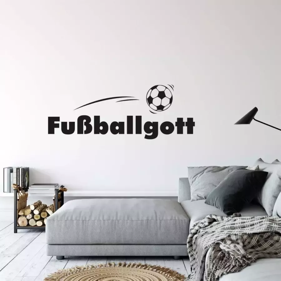 Wall-Art Wandfolie Voetbal sticker voetbalgod (1 stuk) - Foto 1