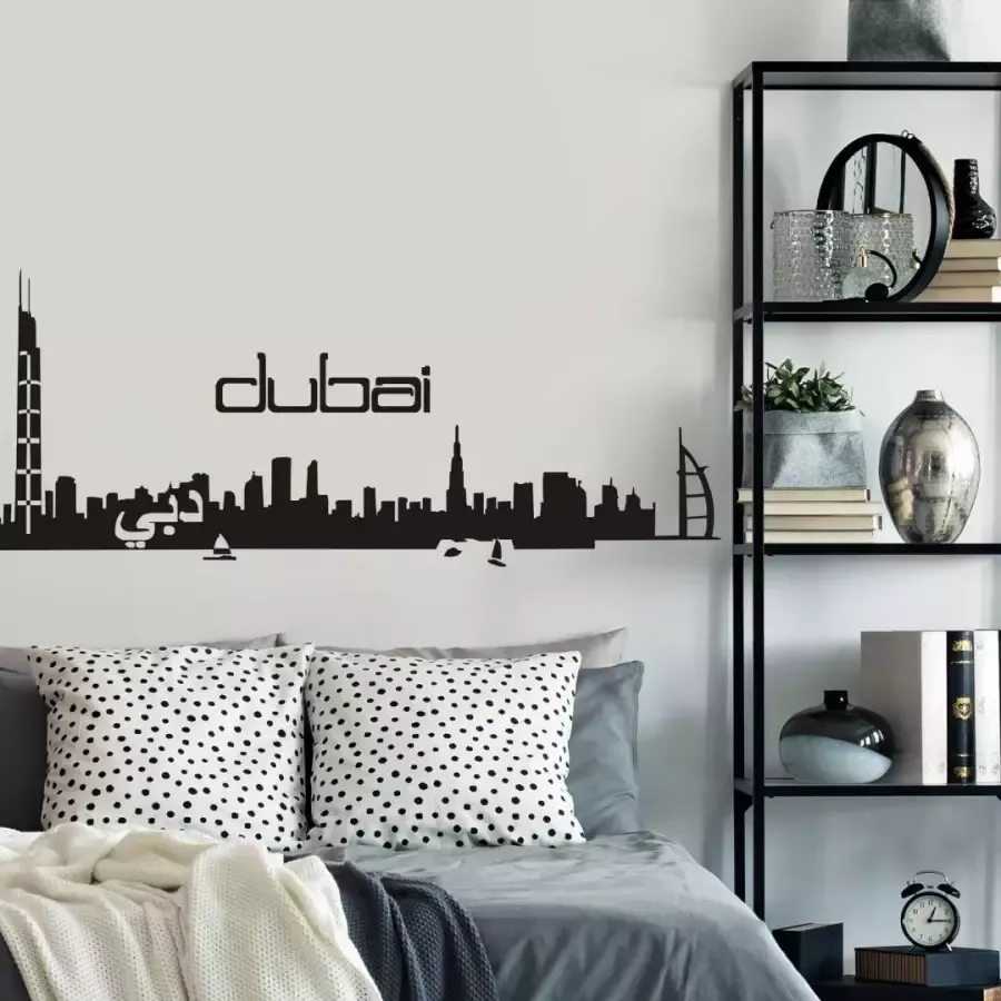 Wall-Art Wandfolie XXL stad skyline Dubai 120 cm (1 stuk) - Foto 1