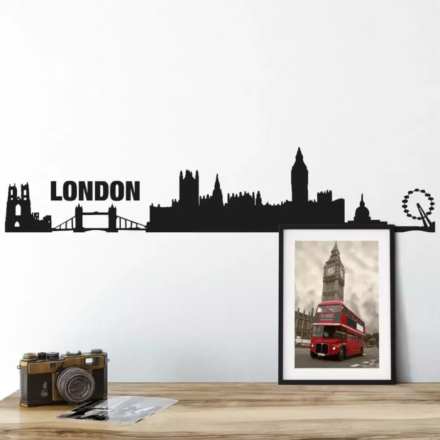 Wall-Art Wandfolie XXL stad skyline Londen 120 cm (1 stuk) - Foto 1