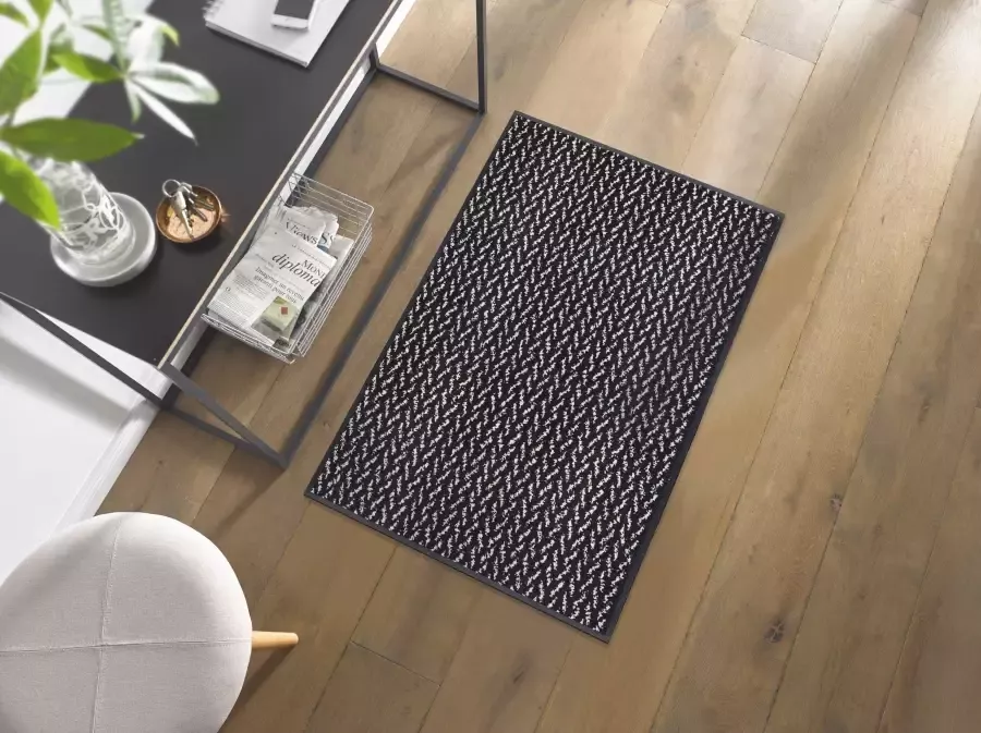 Wash+dry by Kleen-Tex Vloerkleed Duo Pepper antislip geschikt voor binnen en buiten wasbaar