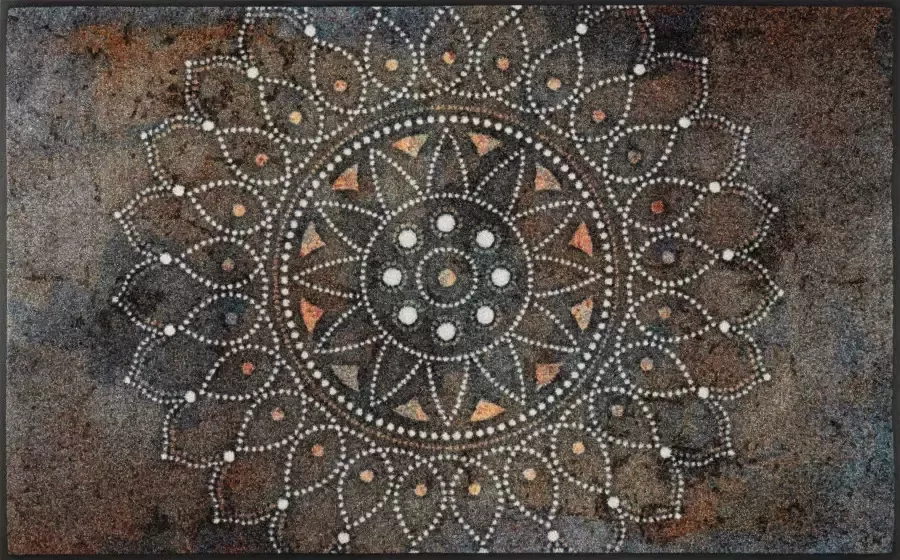 Wash+dry by Kleen-Tex Vloerkleed Madhana Motief mandala antislip geschikt voor binnen en buiten wasbaar - Foto 4