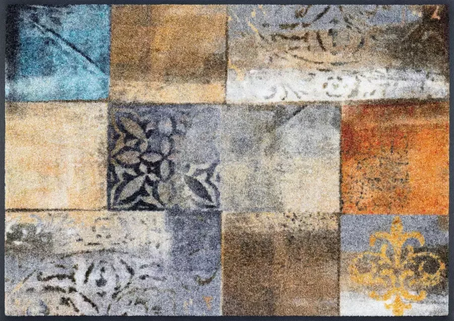 Wash+dry by Kleen-Tex Vloerkleed Tilea antislip geschikt voor binnen en buiten wasbaar - Foto 2