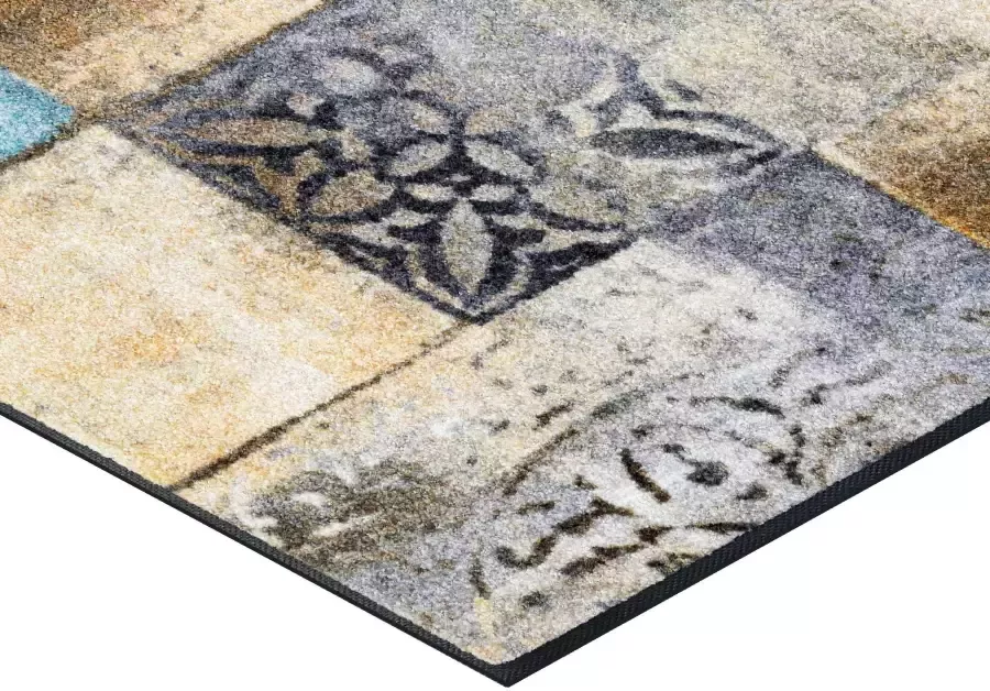 Wash+dry by Kleen-Tex Vloerkleed Tilea antislip geschikt voor binnen en buiten wasbaar - Foto 3