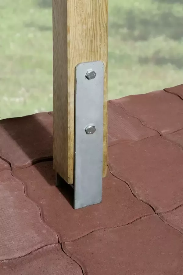 Weka H-anker om in beton te verankeren voor 9x9 palen (set 6 stuks) - Foto 1