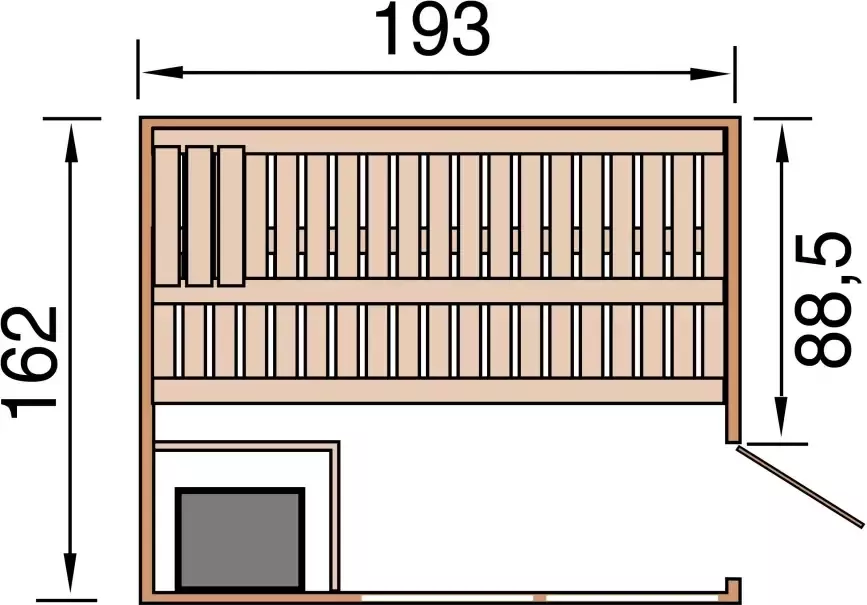 Weka Sauna Kemi Panorama 7 5 kw kachel met externe bediening - Foto 8