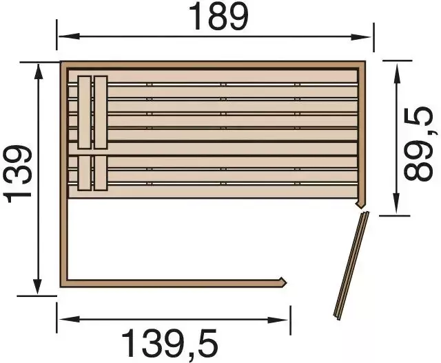 Weka Sauna Valida hoek 1 4 5 kw bio-combikachel met externe bediening raam - Foto 8
