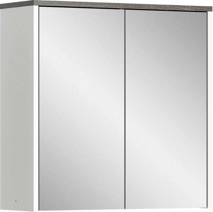 Welltime Badkamerspiegelkast Lier Badkamermeubel 2 spiegeldeuren breedte 60 cm (1 stuk)