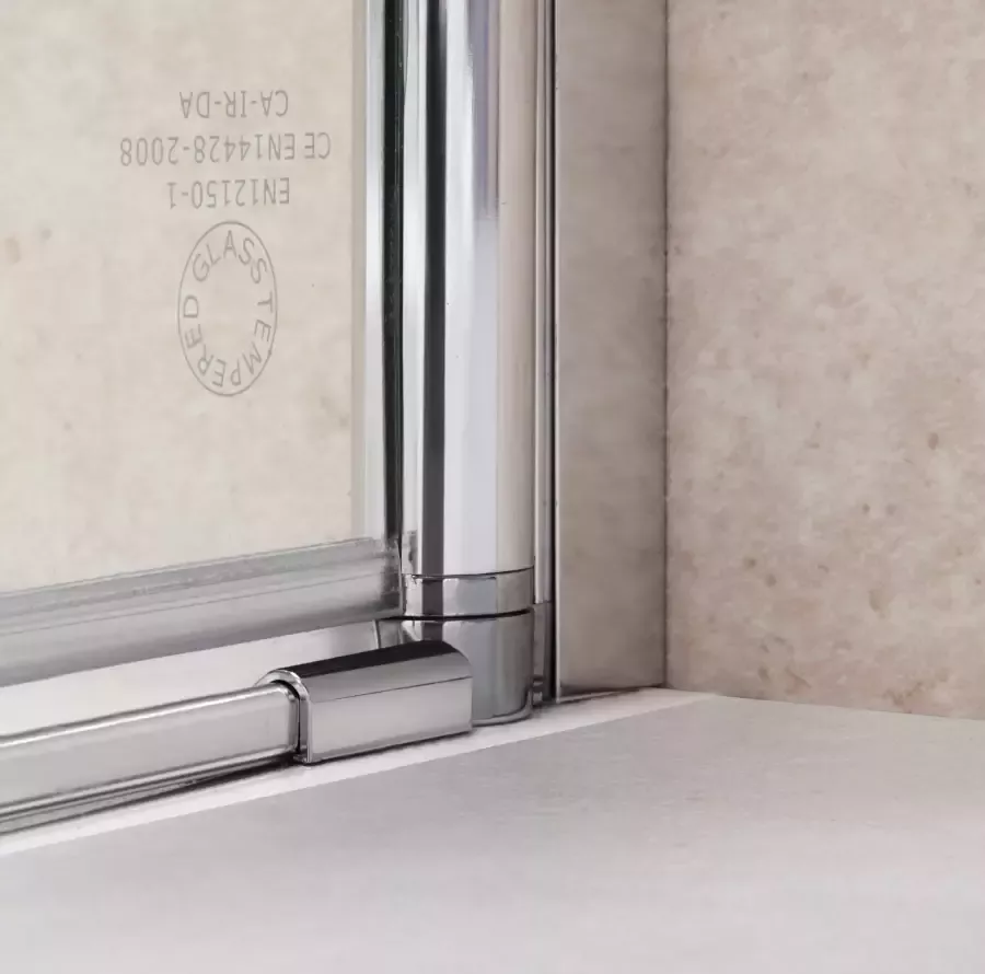 Welltime Hoekdouchecabine Florenz 2.1 Hefmechanisme barrièrevrij in te bouwen met draaideuren