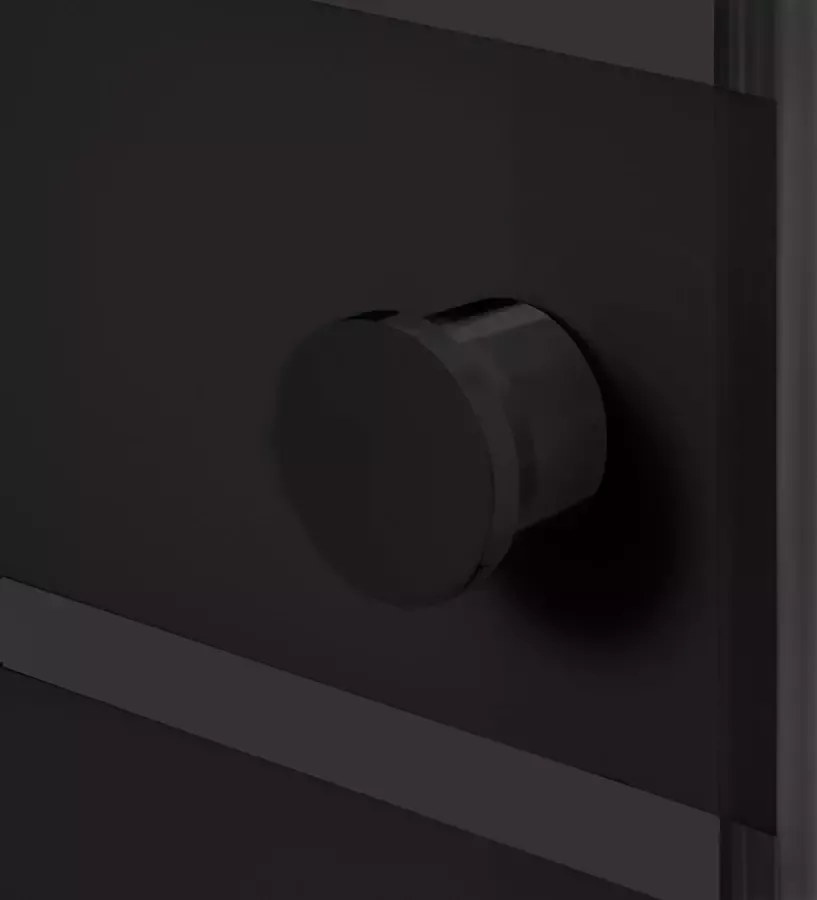 Welltime Hoekdouchecabine Trento Nero Plus Anti-kalkencoating variabel verstelbereik met schuifdeuren 90 cm x 90 cm - Foto 4