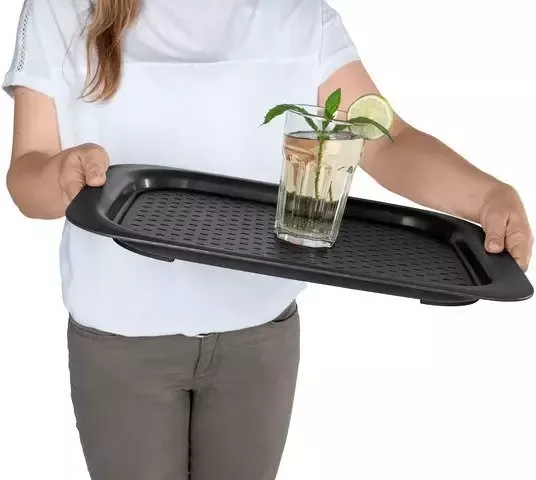 Wenko Dienblad Anti-slip XL Serveertablet met handgrepen en antislip oppervlak (1-delig) - Foto 3