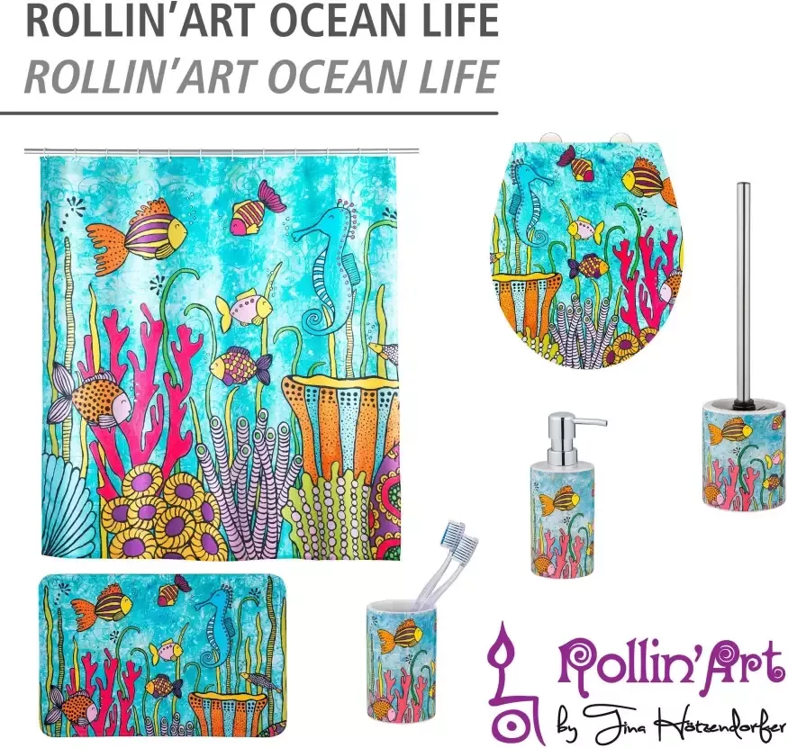 Wenko Douchegordijn Rollin'Art Ocean Life