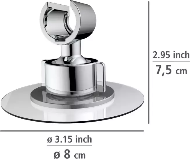 Wenko Douchehouder 360° Chroom - Foto 4
