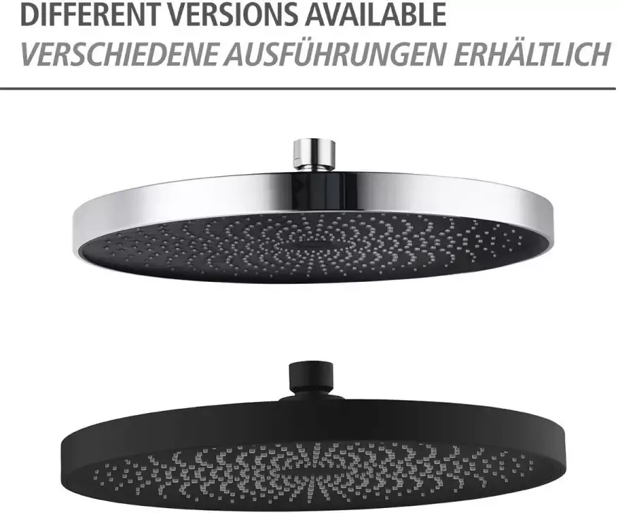 Wenko Douchekop Softwater Matzwart Ø 26 cm (1-delig) - Foto 4