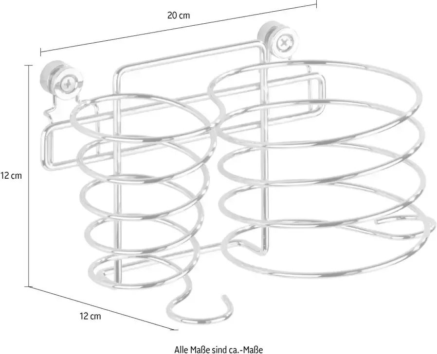 Wenko Haardrogerhouder Classic voor 2 elektrische apparaten - Foto 2