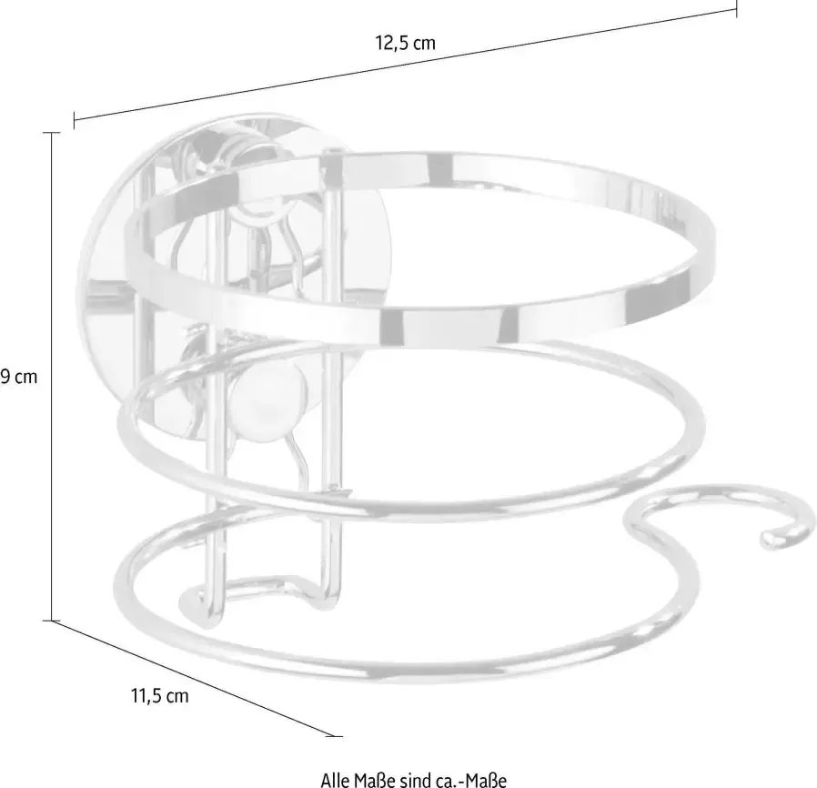 Wenko Haardrogerhouder Turbo-Loc bevestiging zonder boor - Foto 2