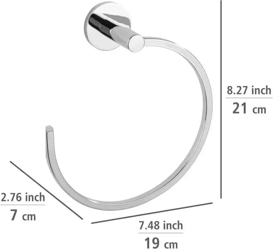 Wenko Handdoekring UV-Loc Isera bevestigen zonder boren - Foto 8